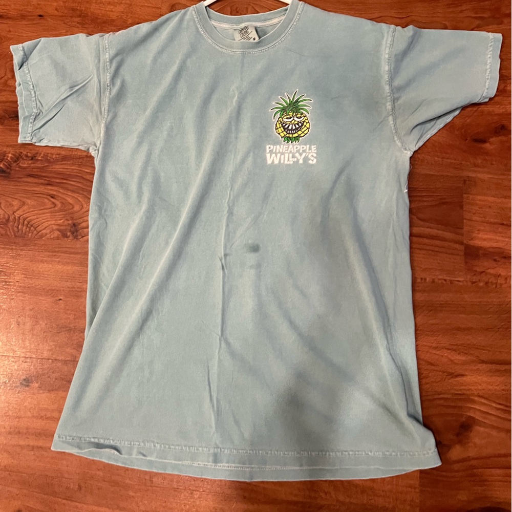 Comfort Colors Pineapple Willie’s Dusty Blue Tee